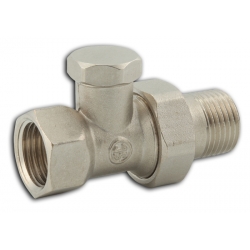 Radiátorové šróbenie uzatvárateľné priame 3/8"