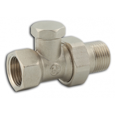 Radiátorové šróbenie uzatvárateľné priame 1/2"