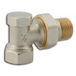 Radiátorové šróbenie uzatvárateľné rohové 3/8"