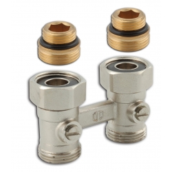 Radiátorový uzatvárací ventil dvojitý priamy 1"