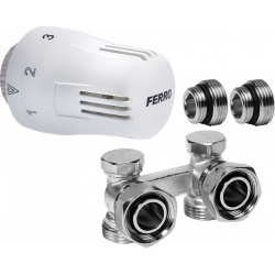 Sada s termostatom spodná rohová 1/2"