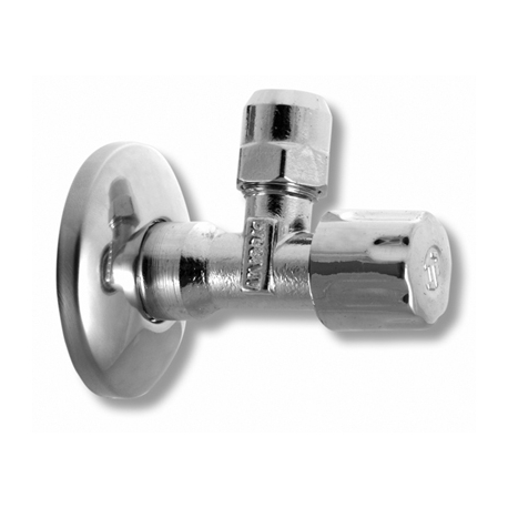 Rohový vretenový ventil s matkou 1/2"x3/8"