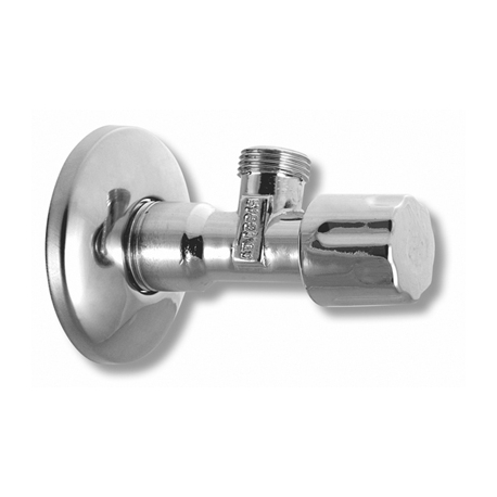 Rohový vretenový ventil bez matky 1/2"x3/8"