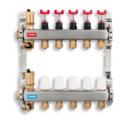 ROZDEĽOVAČ s term. ventilmi, reg. s prietok. mech. 6 okruhov