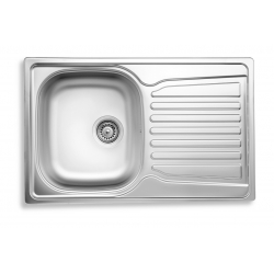 Drez 49x78 rohový s odkvapom a prepadom nerez