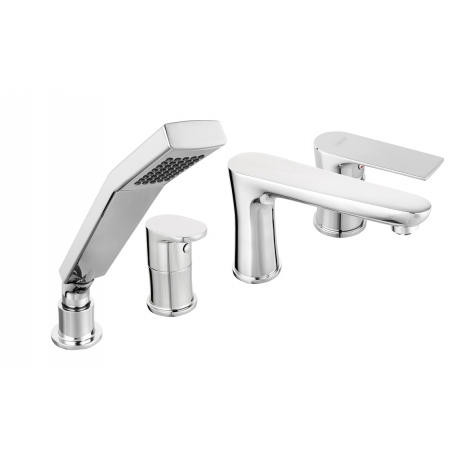 Vaňová stojánková batéria 4-otvorová, chróm