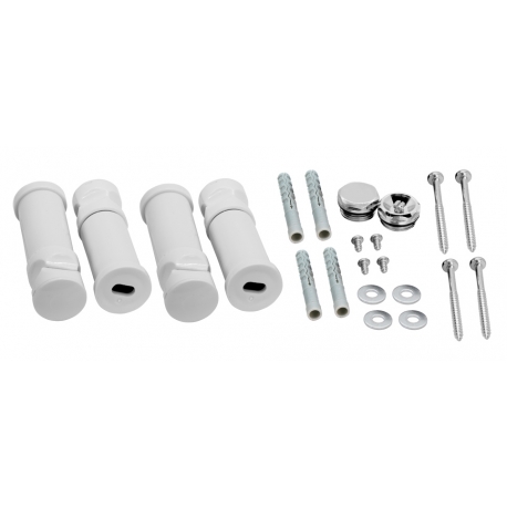 Montážna sada k oblému radiátoru chróm