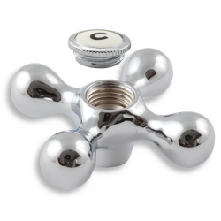 Rukoväť KRÍŽ kompletná teplá chróm